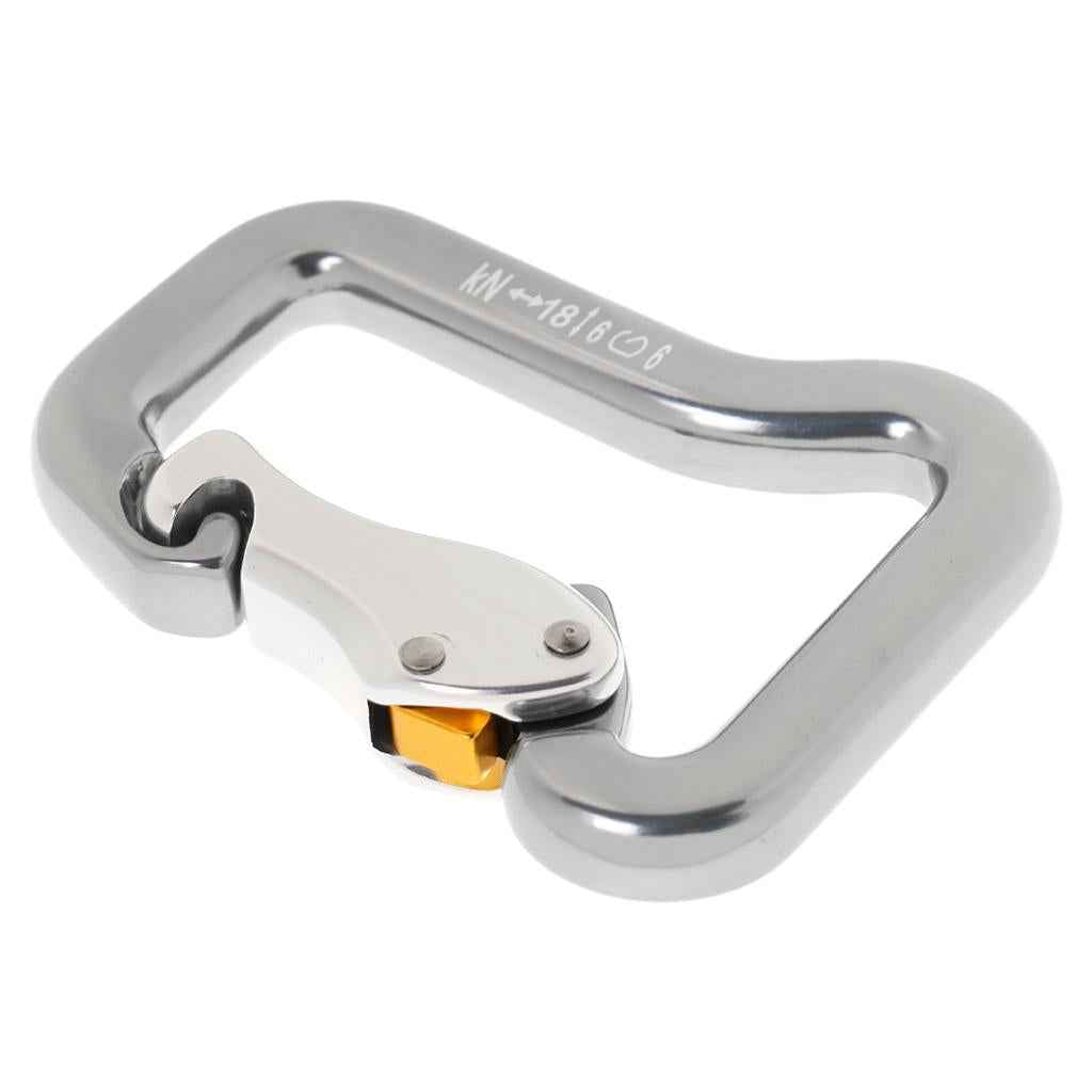 18KN Safety Spring Locking Paraglider Paragliding Carabiner Rock Climbing