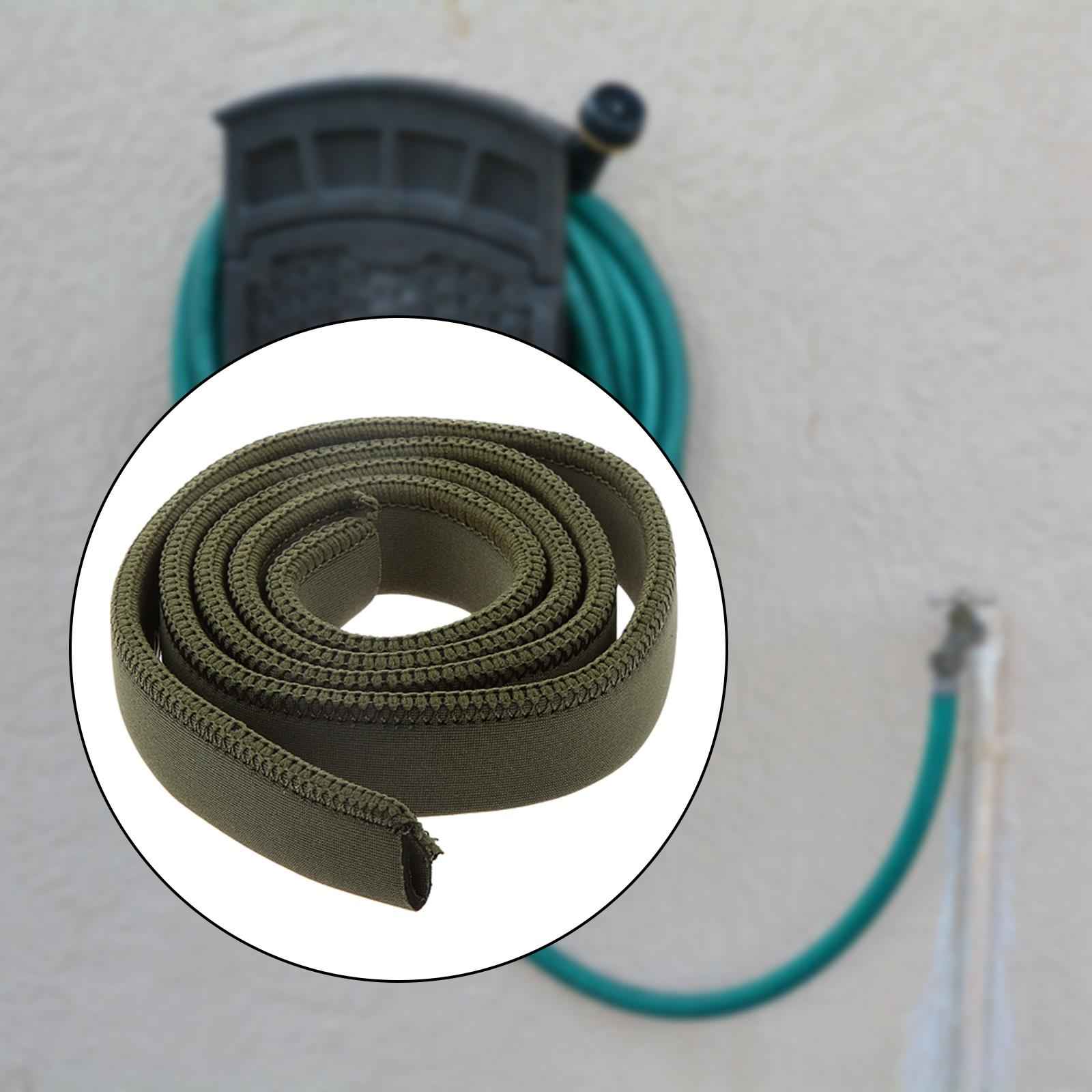 1M Long Dark Green Neoprene Hiking Camping Thermal Bladder Bag Pipe Sleeve Hydration Pack Tube Cover