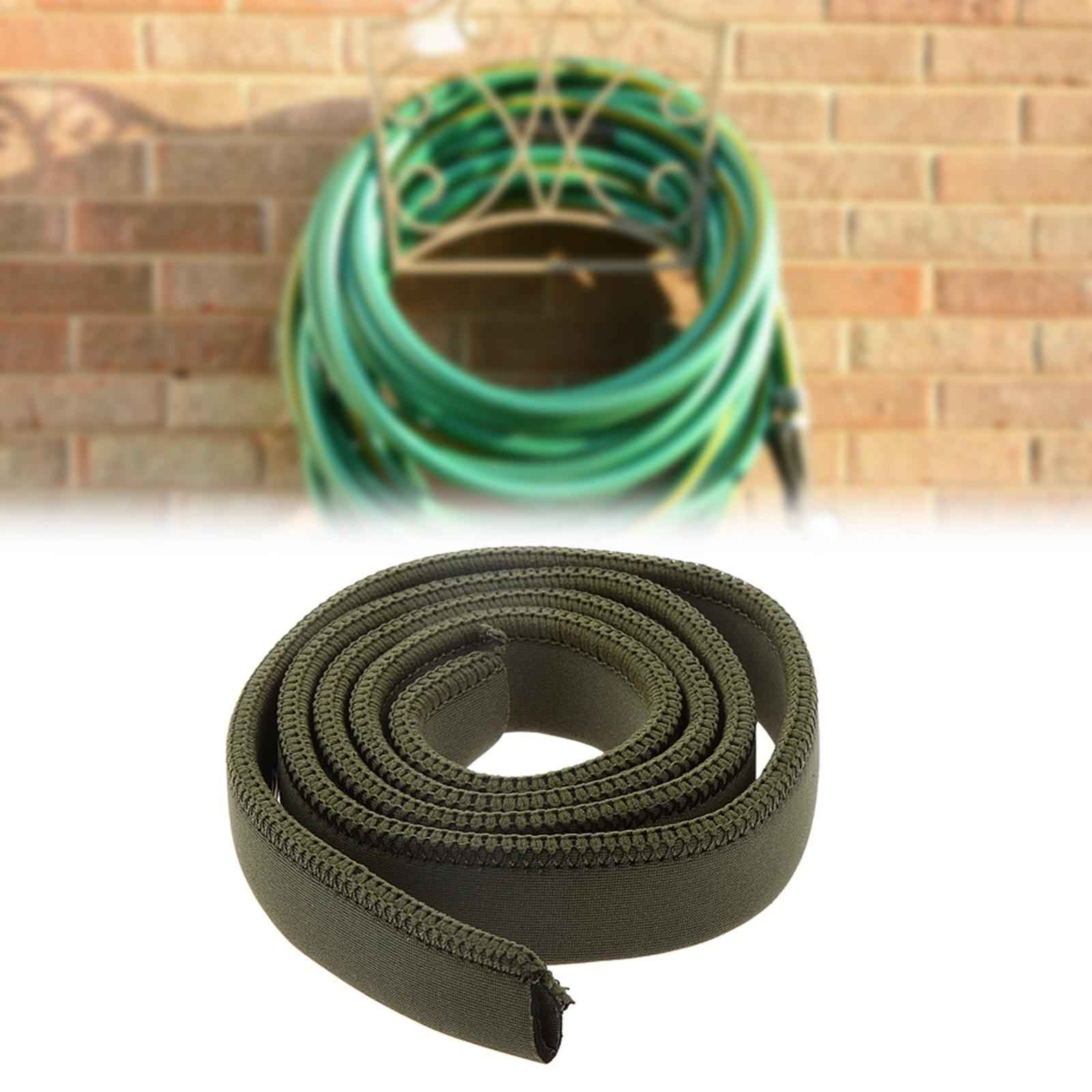 1M Long Dark Green Neoprene Hiking Camping Thermal Bladder Bag Pipe Sleeve Hydration Pack Tube Cover
