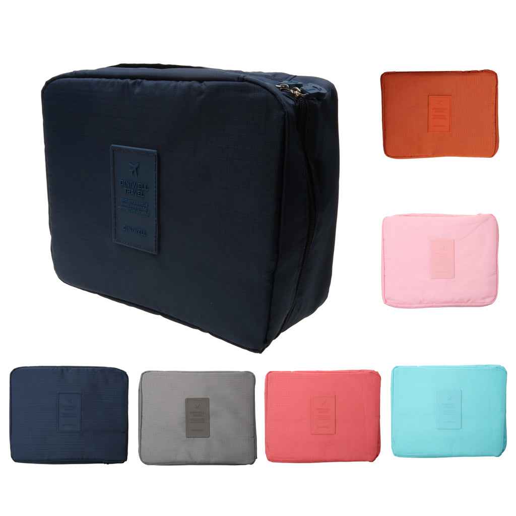 Multifunction Travel Cosmetic Makeup Bag Toiletry Organizer Storage Blue