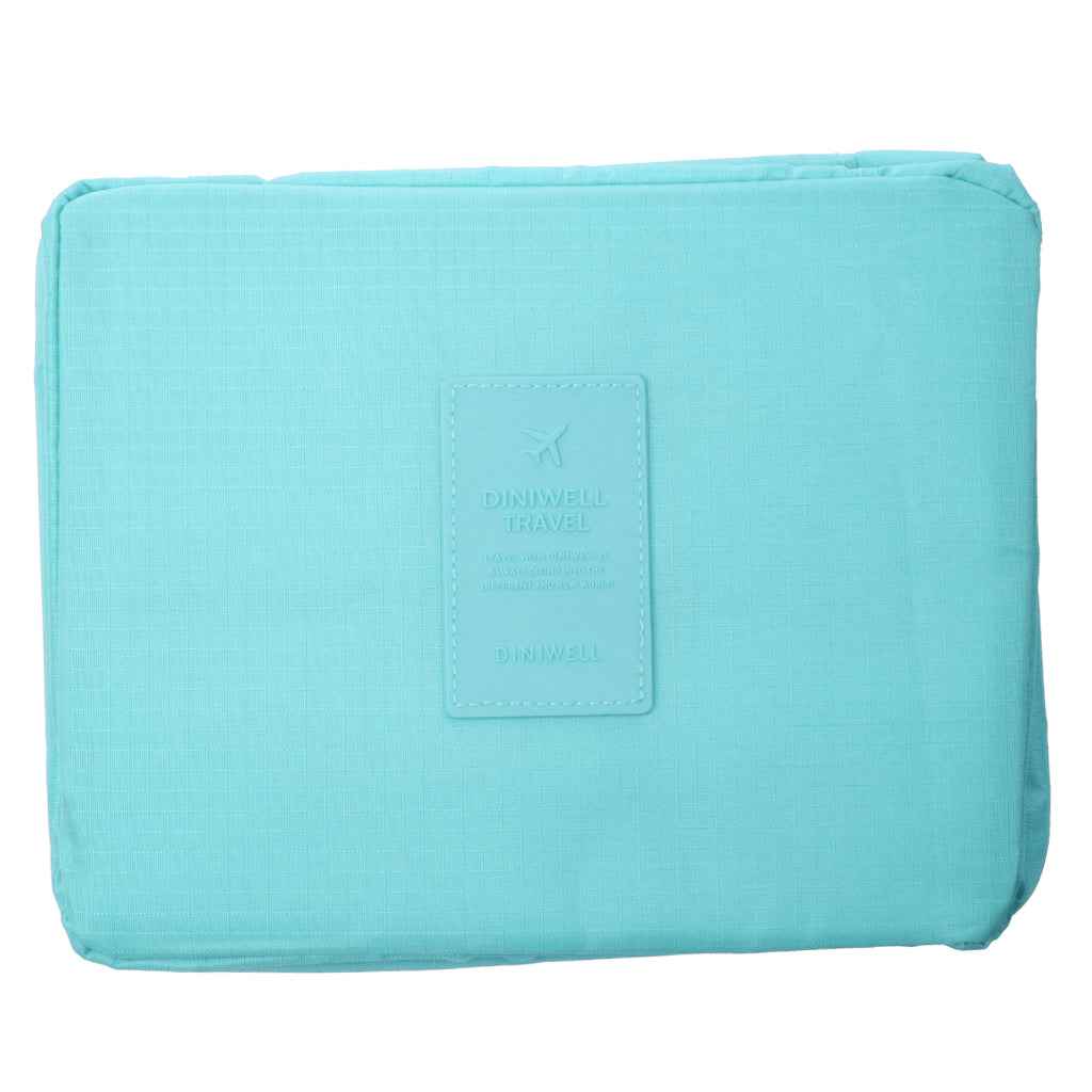 Multifunction Travel Cosmetic Makeup Bag Toiletry Organizer Storage Blue
