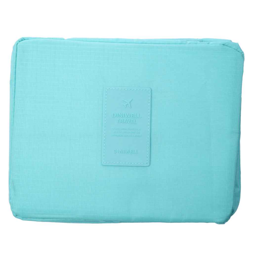 Multifunction Travel Cosmetic Makeup Bag Toiletry Organizer Storage Blue