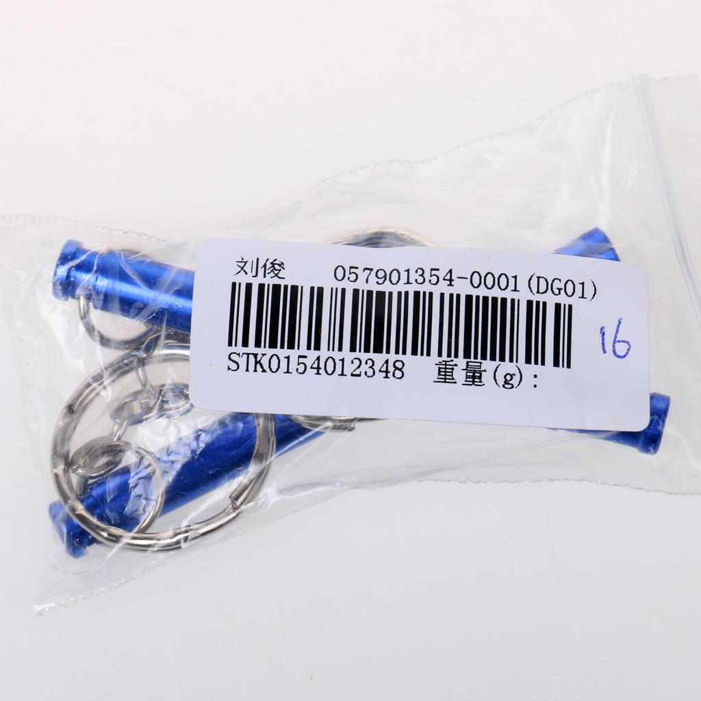 3x2pcs Outdoor Survival Camping Training Emergency Safety Whistle Royal Blue