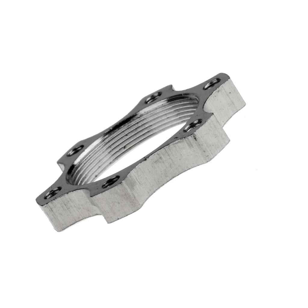 Heavy Duty Metal Bike Bicycle Freewheel Threaded Hubs Disk Disc Brake Rotor Flange Adapter - 34mm 6 Bolts