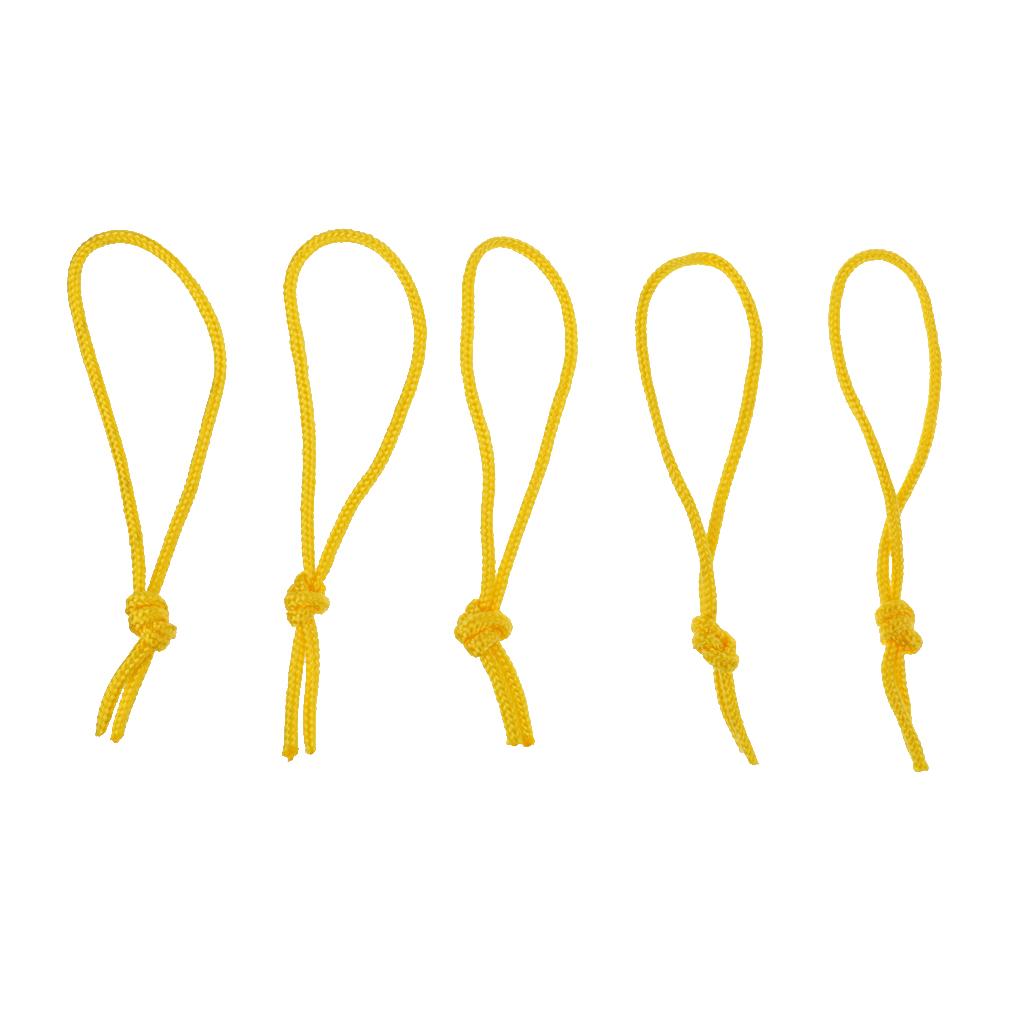 2x5 Piece Polyester Leash Strings for SUP Surfboard Bodyboard Longboard Yellow