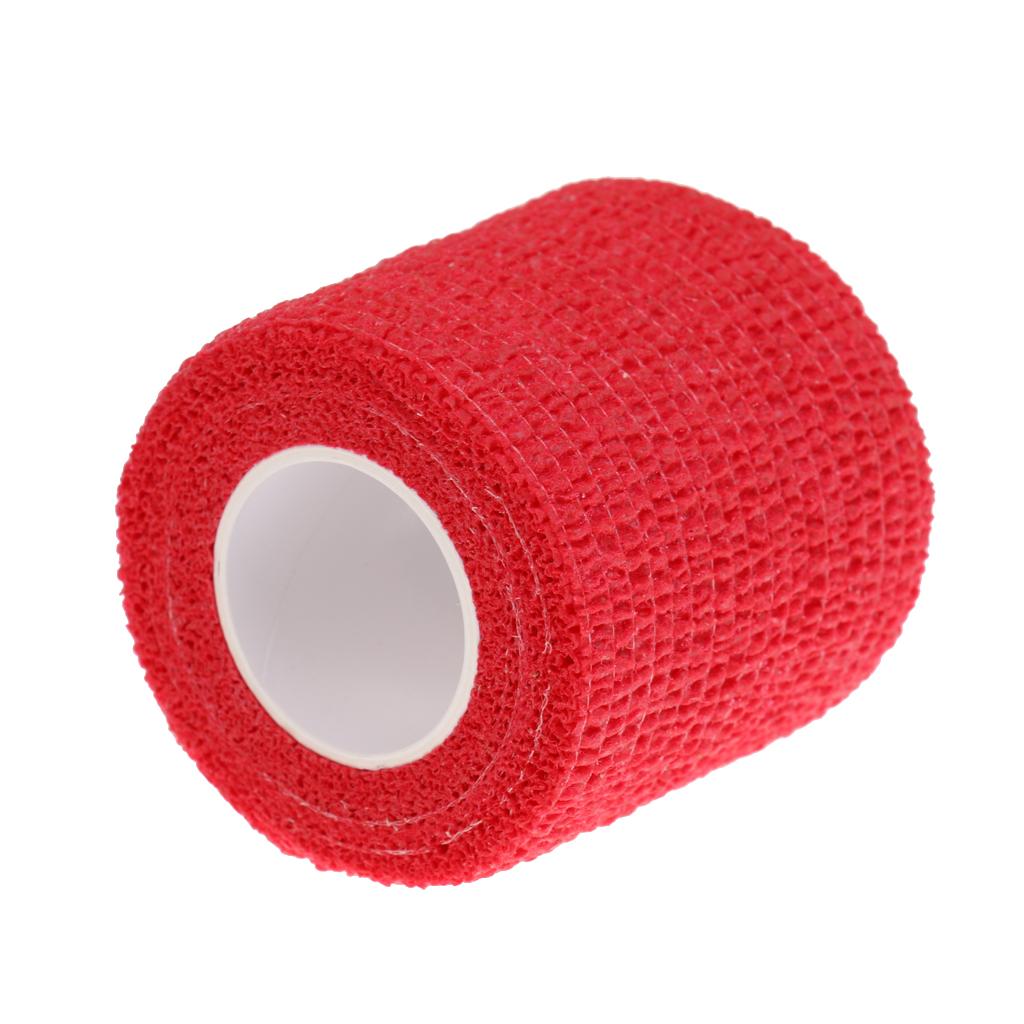 2x5cm First Aid Sports Ankle Care Stretch Self Adhesive Bandage Red