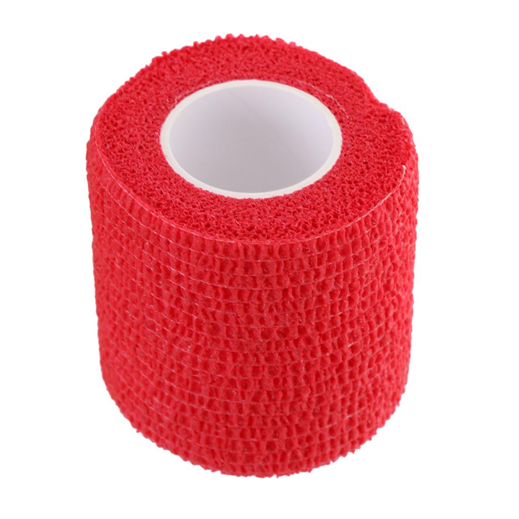 3x5cm First Aid Sports Ankle Care Stretch Self Adhesive Bandage Red