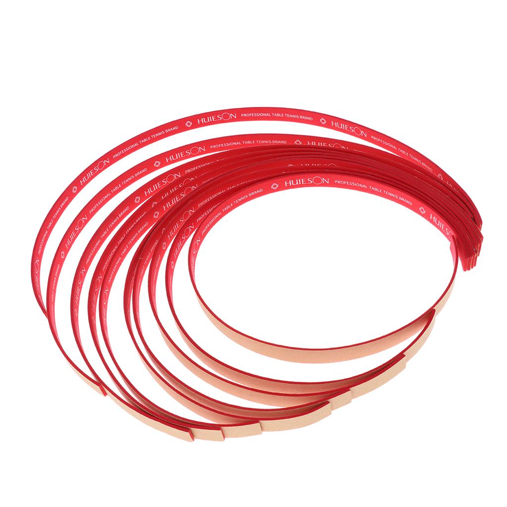 20 Pcs Table Tennis Edge Tape Ping Pong Racket Side Tape Sponge Protect Red