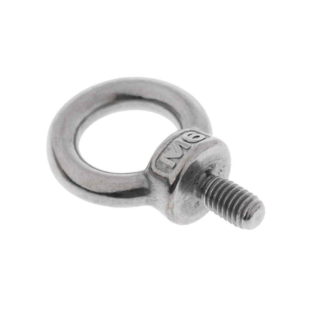 304 Stainless Steel Machine Shoulder Lift Eye Bolt Din 580 Marine Silver