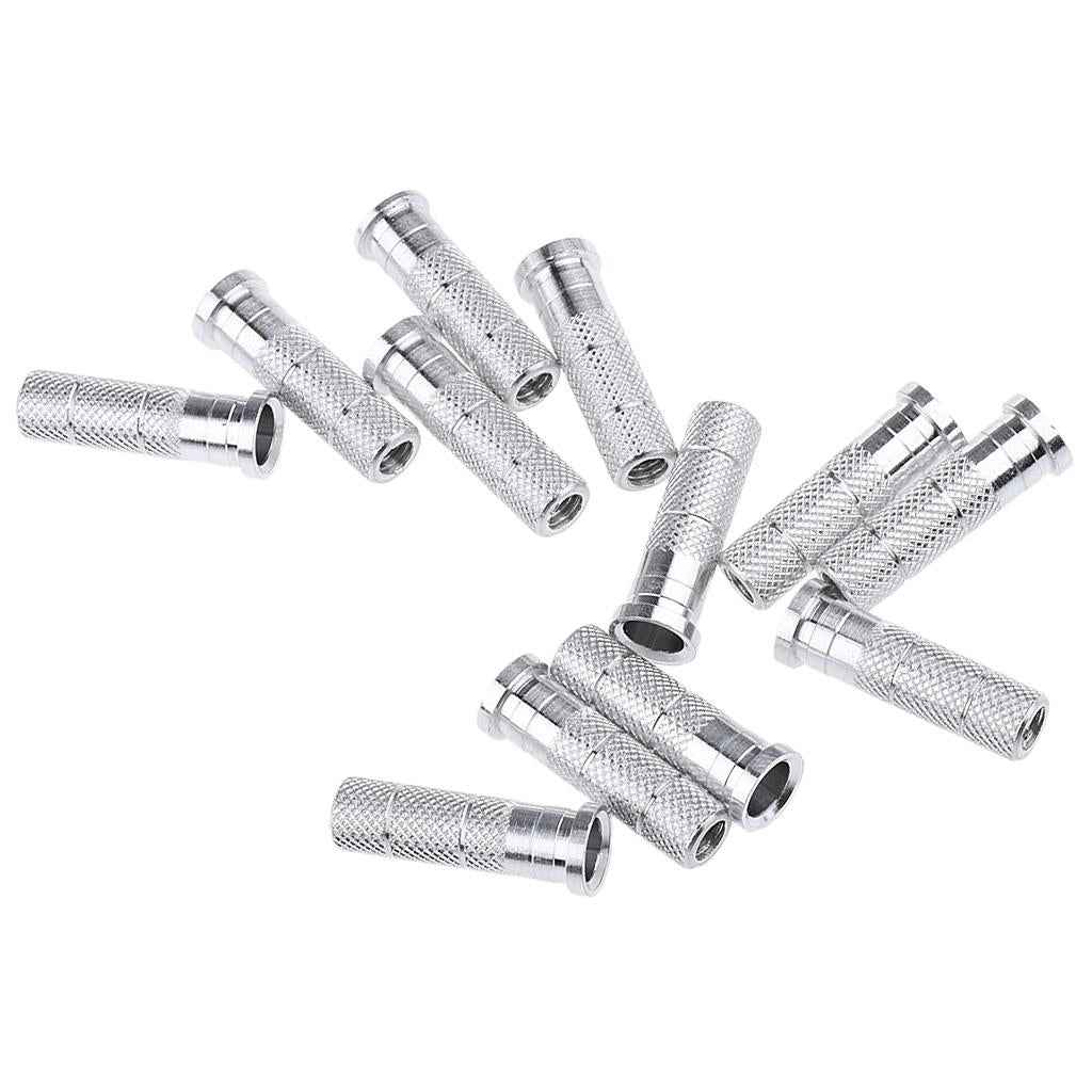 Aluminum Inserts Screw in Adapters for ID 6.2mm Arrow Shaft - Set of 12