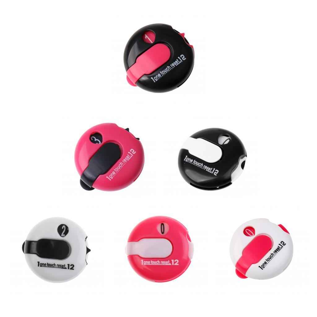 Mini Golf Score Counter Scorekeeper Scoring Tool Clip On Glove Black Pink