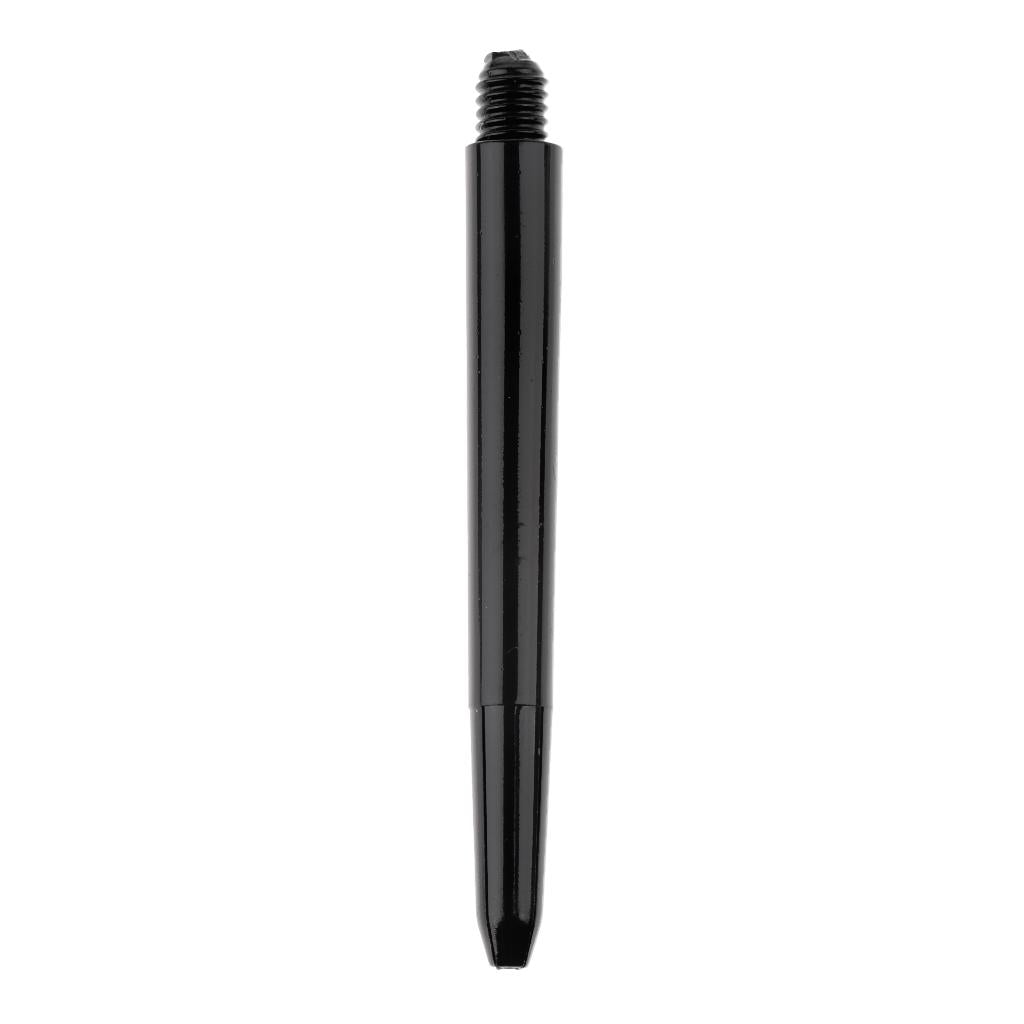 120 Pcs Durable Thread Plastic Re-Grooved Dart Stems Shafts Black