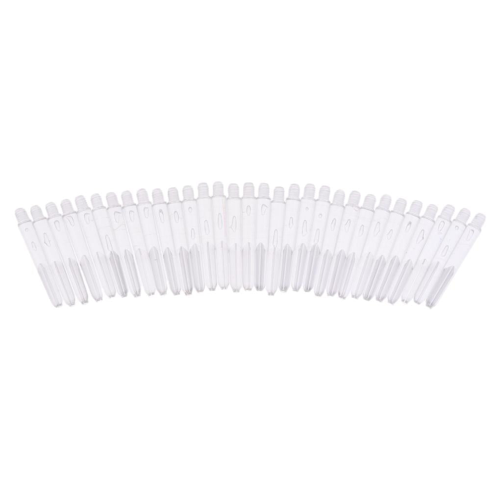 180 Pieces 35mm 2BA Thread Plastic Dart Stems Shafts Soft Tip Darts 6 Colors