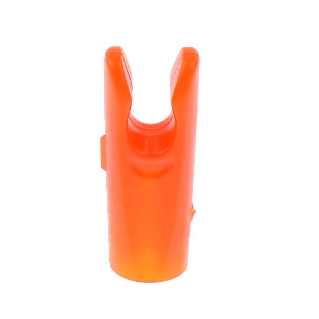 10 Pcs Plastic Arrow Nocks for Archery Hunting Shooting Outdoor Sport Orange