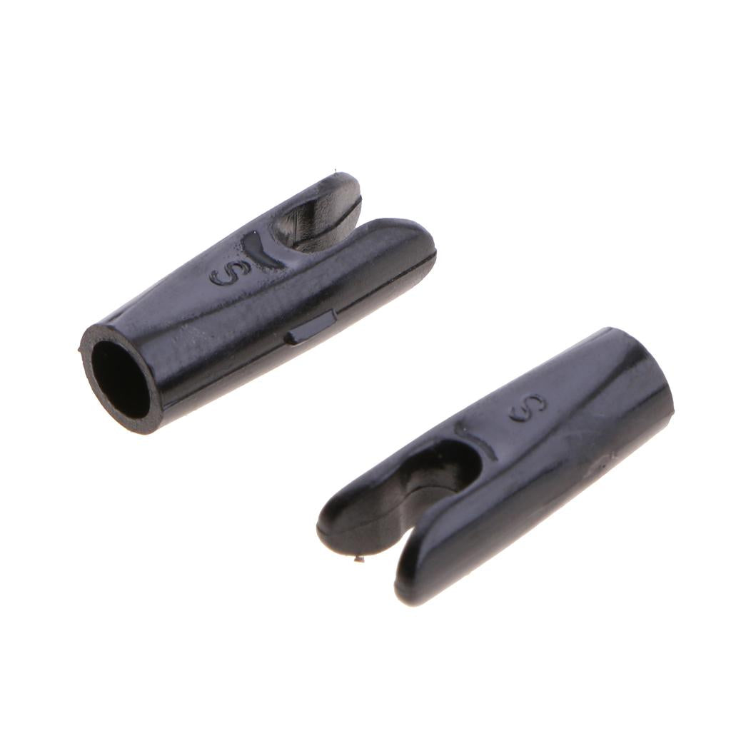 4x12 Pcs Plastic Arrow Nocks SHAFT TAILS for Archery Hunting Shooting Black