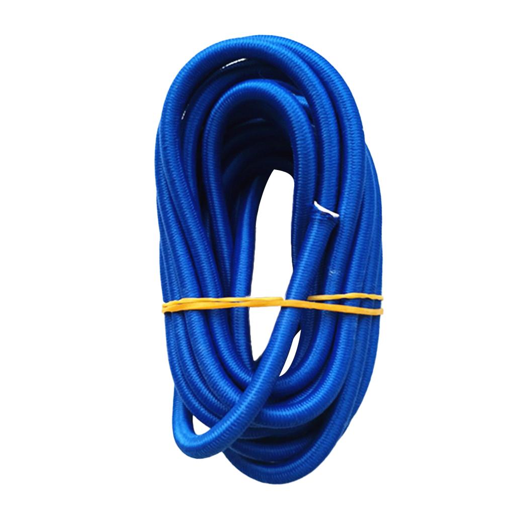 2x5mm Blue Elastic Rubber Bungee Rope Shock Cord Tie Down Boat UV Stable 1m