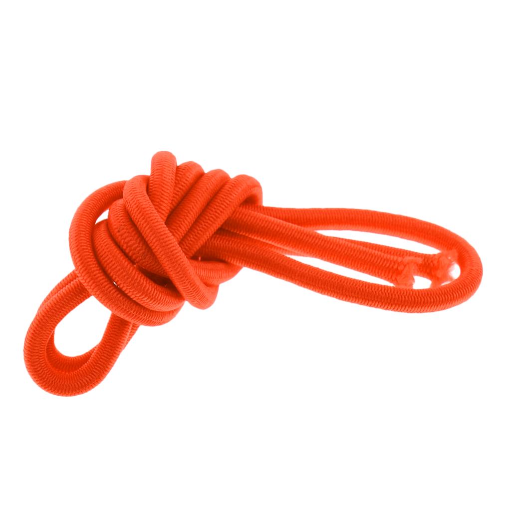 3x6mm Elastic Bungee Rope Shock Cord Tie Down Roof Rack UV Stable Orange 2m
