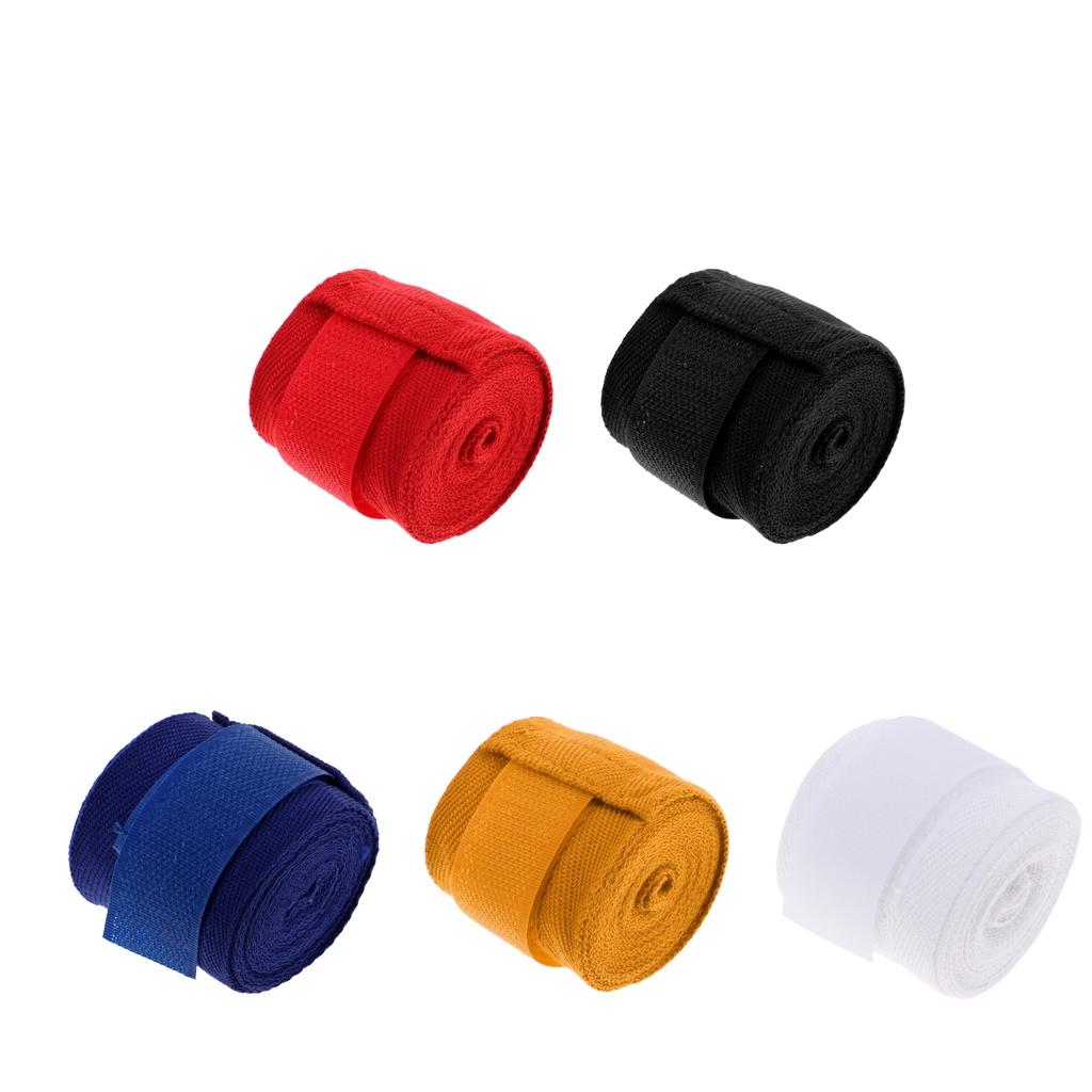4xCotton Boxing Hand Strap Taekwondo Bandage Outdoor Sports Hand Gloves White