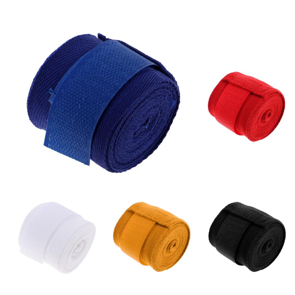 3xCotton Boxing Hand Strap Taekwondo Bandage Outdoor Sports Hand Gloves White