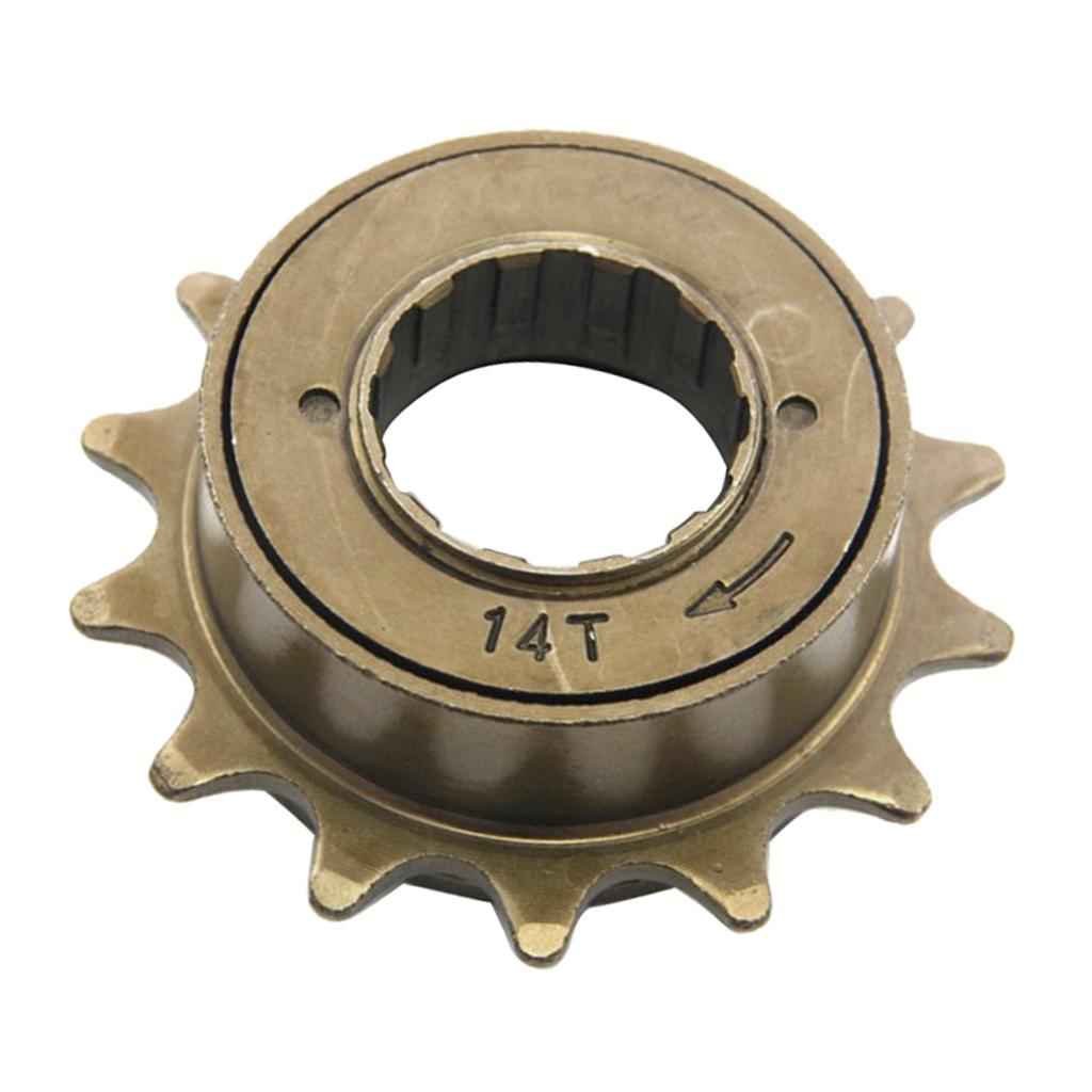 14T 34mm 1/2'' x 1/8'' Bronze BMX MTB Freewheel Mountain Bicycle Single Speed Bronze
