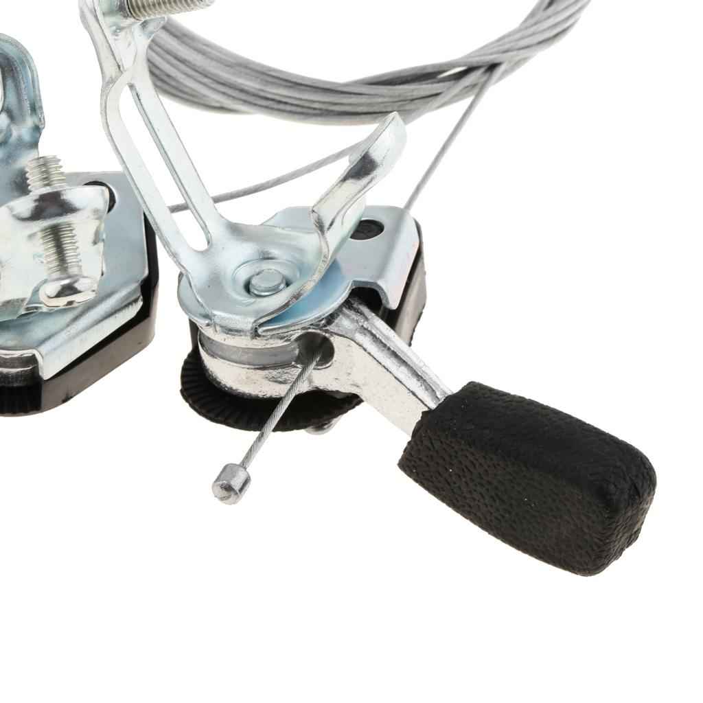 1 Pair 3x6/7 Speed MTB Bike Thumb Gear Shifter Top Mount Shifters with Inner Cable