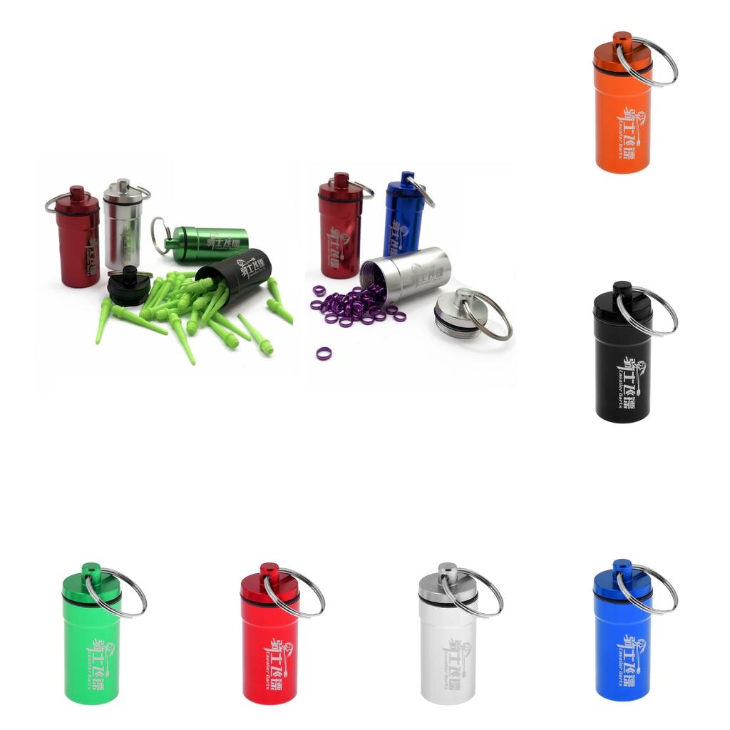 6 Pieces Portable Dart Flight Saver Protector Soft Tip Accessory Storage Box