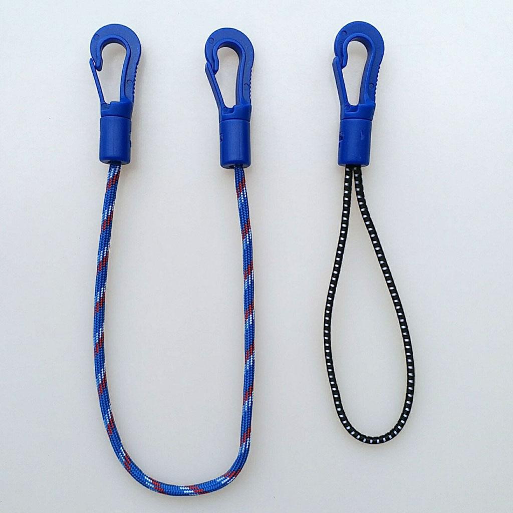 2x20pcs Plastic Snap Hook Bungee Cord Hooks Shock Cord Hooks for Diving 5cm