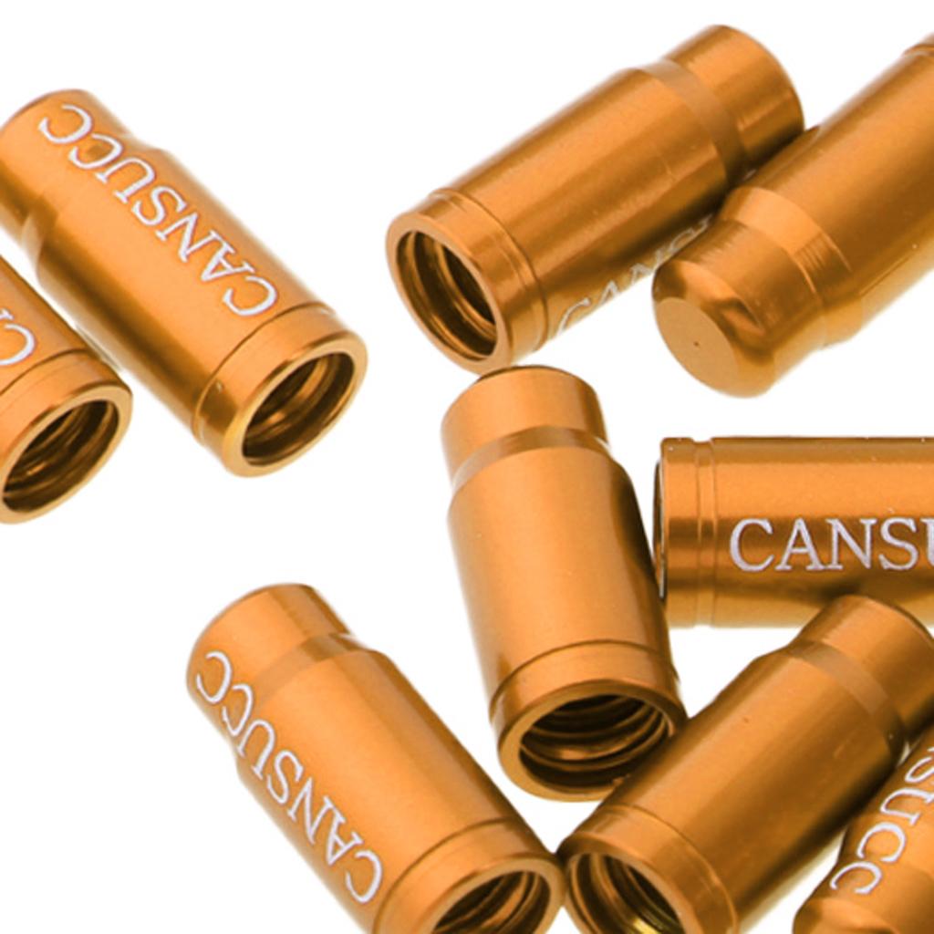 3x10Pcs Bike Valve Cap Dust Cover MTB Road Bicycle Accessories Schrader Gold