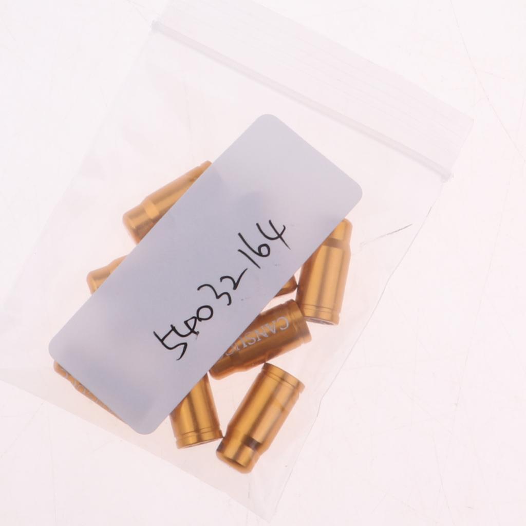 2x10Pcs Bike Valve Cap Dust Cover MTB Road Bicycle Accessories Schrader Gold