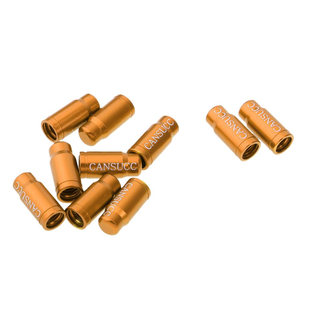 3x10Pcs Bike Valve Cap Dust Cover MTB Road Bicycle Accessories Schrader Gold