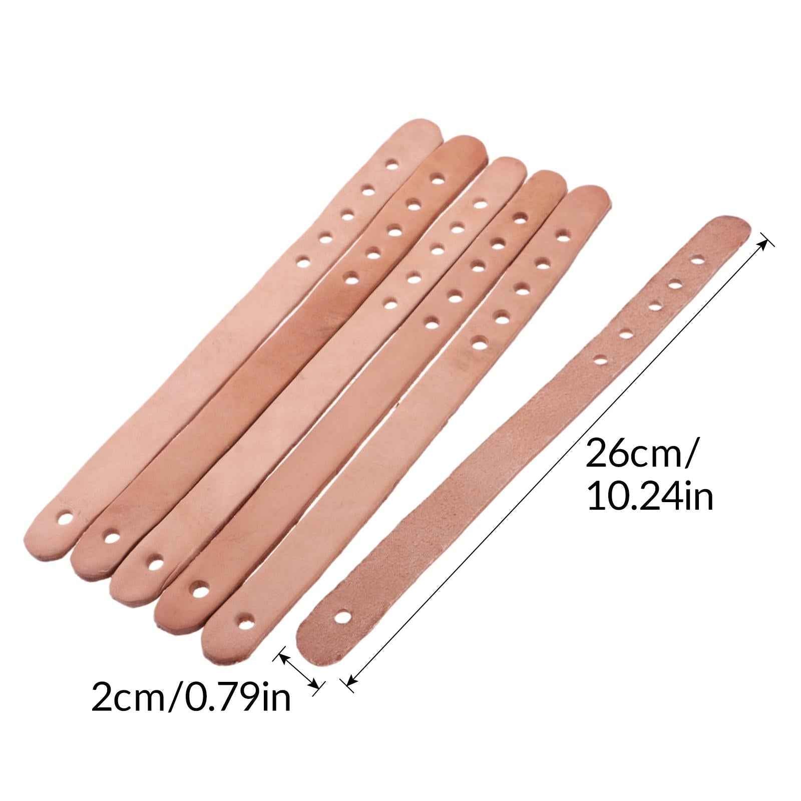 Pack of 6 Pool Eight Ball Table Pocket Rail Leather Belt Billiards Accessories