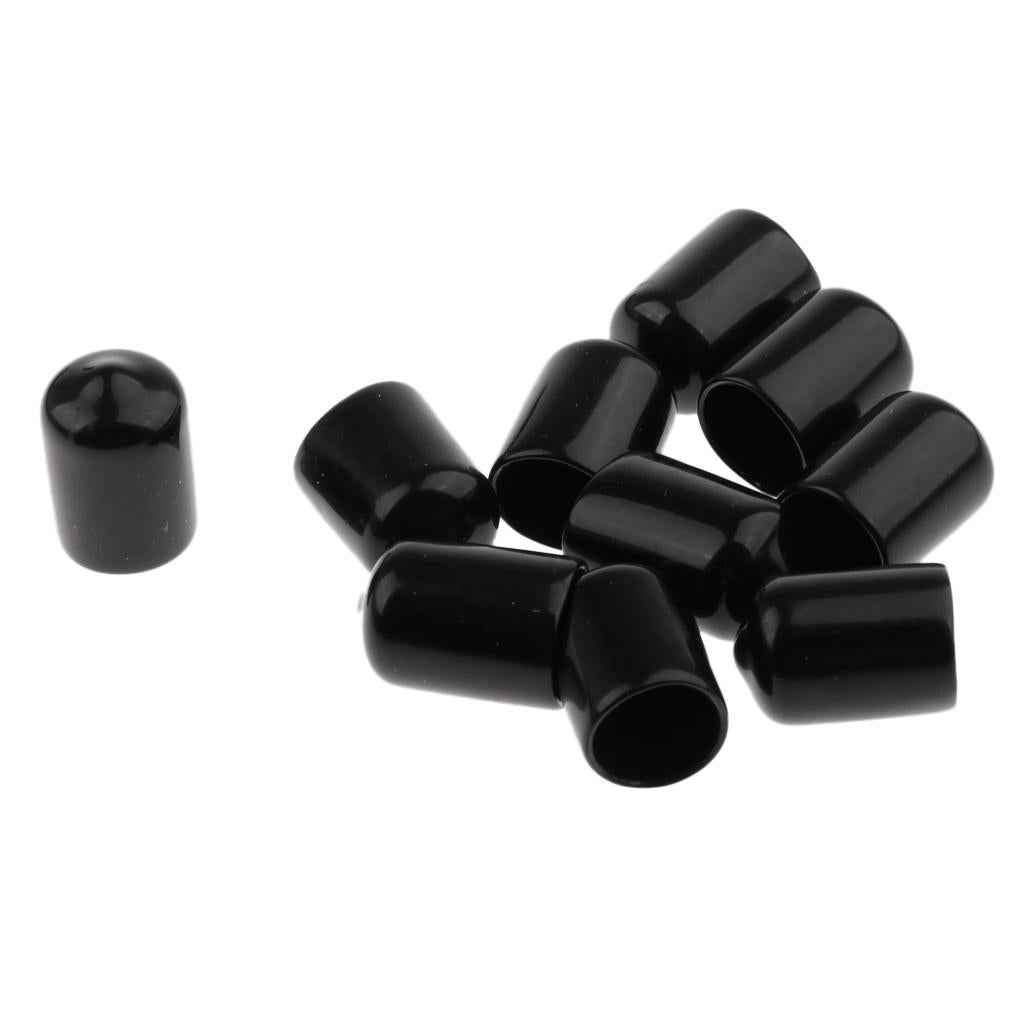 10 Pieces Billiards Pool Cue Tips Rubber Protector Head Cover Supplies 14mm