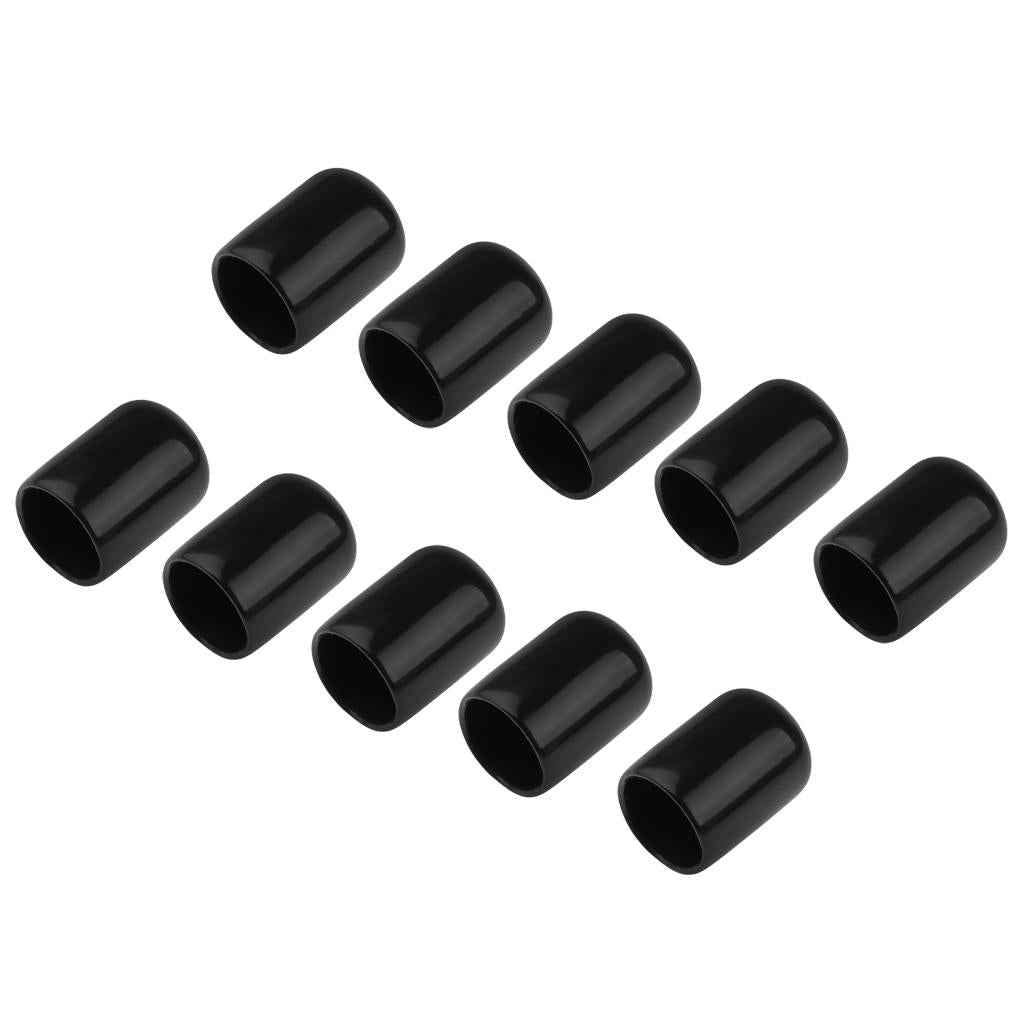 10 Pieces Billiards Pool Cue Tips Rubber Protector Head Cover Supplies 14mm