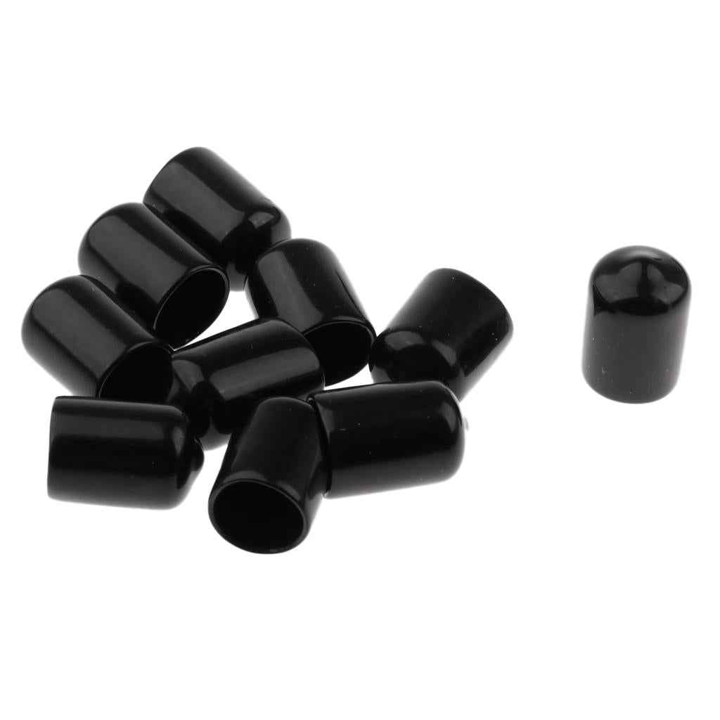10 Pieces Billiards Pool Cue Tips Rubber Protector Head Cover Supplies 14mm