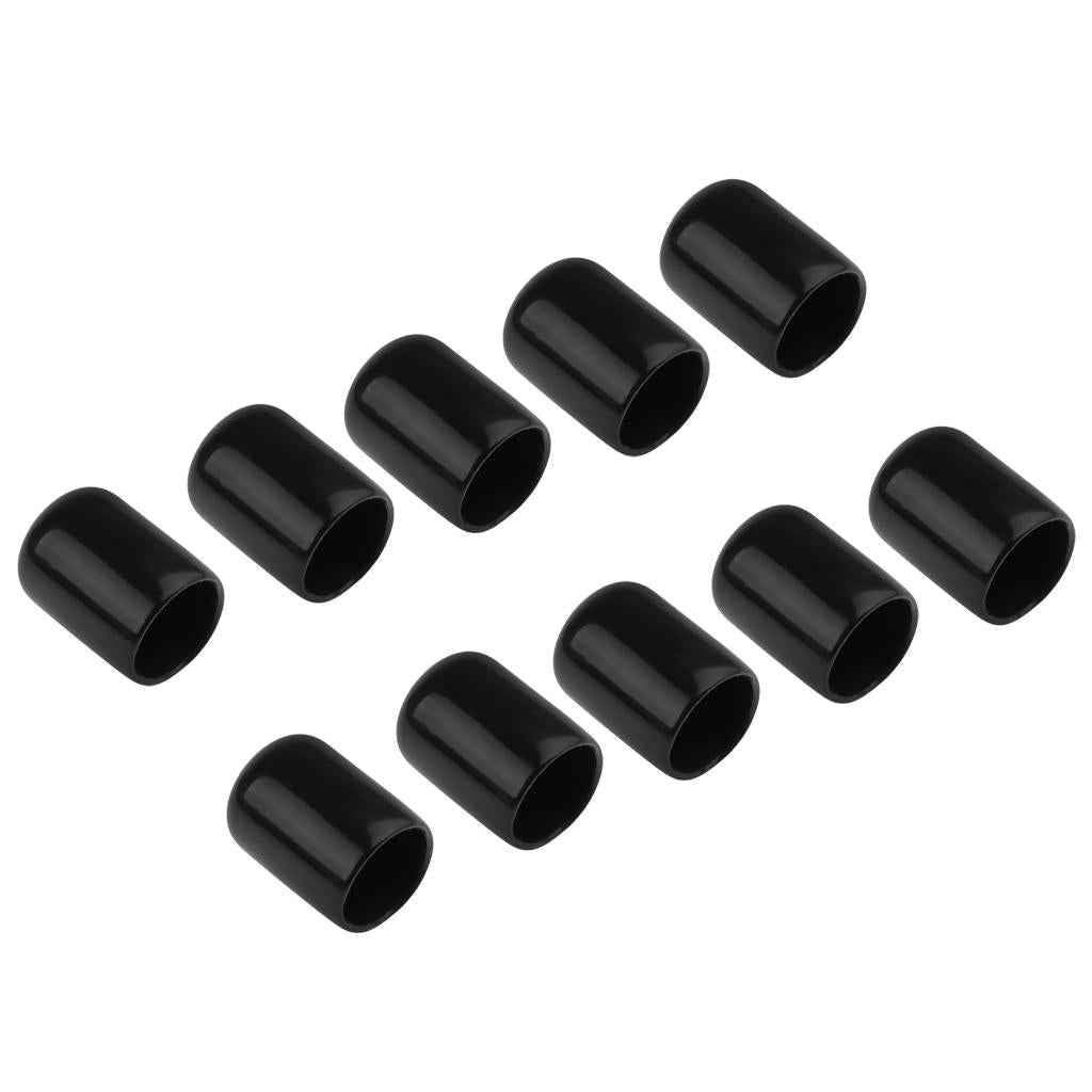 10 Pieces Billiards Pool Cue Tips Rubber Protector Head Cover Supplies 14mm
