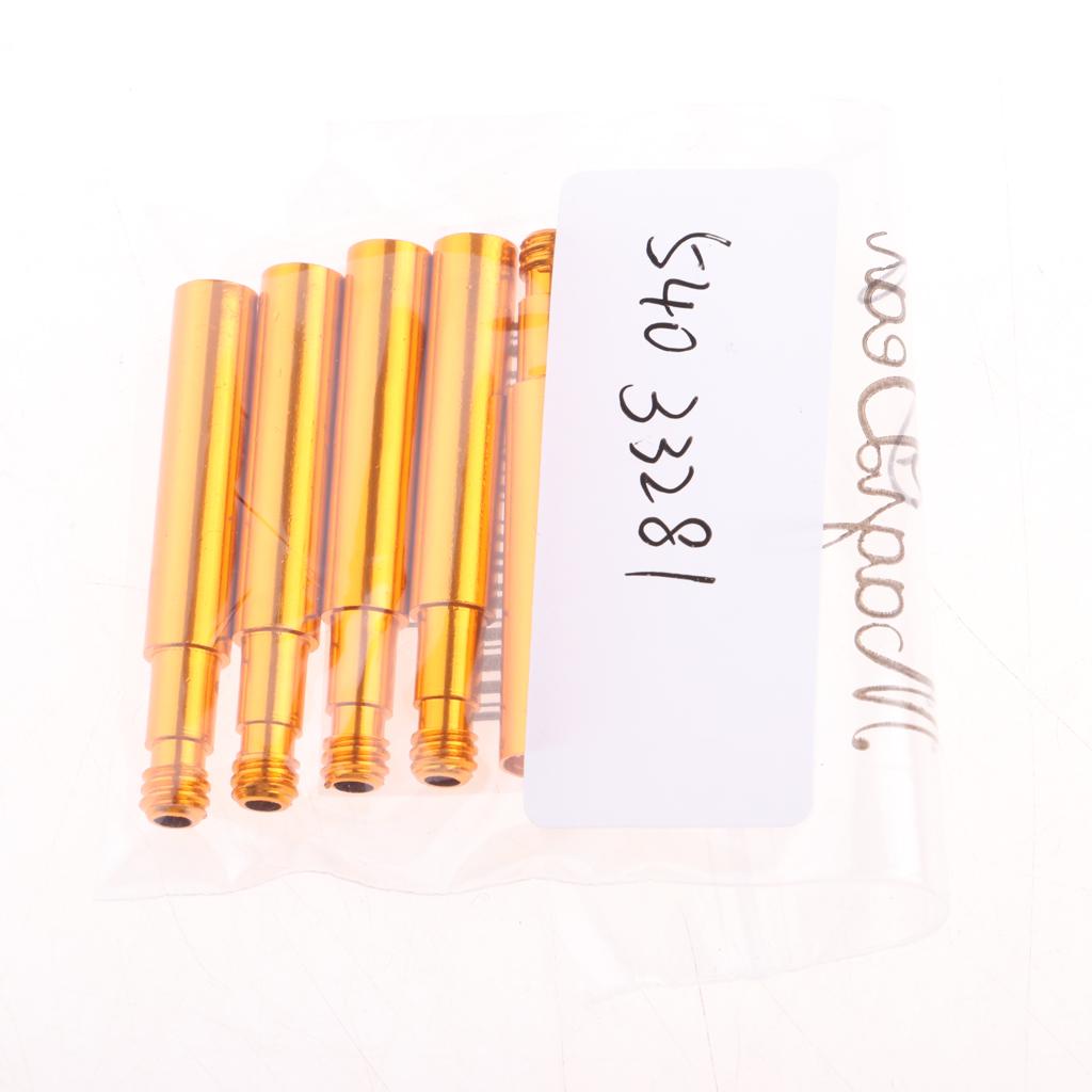 4x5 Pieces Presta Valve Extender for Fixed Gear Bike/Road Bike Gold 40mm