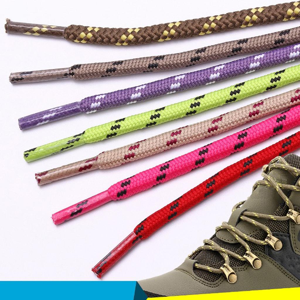 3x1 Pair Sports Climbing Shoelaces Colored Oval Athletic Shoe Lace Rose Red