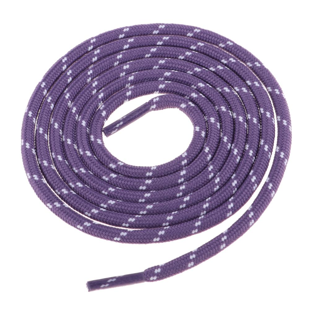 4x1 Pair Sports Climbing Shoelaces Colored Oval Athletic Shoe Lace Purple