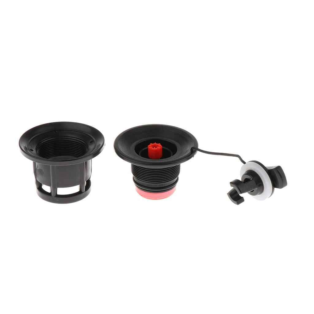 Air Valve Inflatable Boat Inflation for Rubber Dinghy Kayak Pool Boat Black