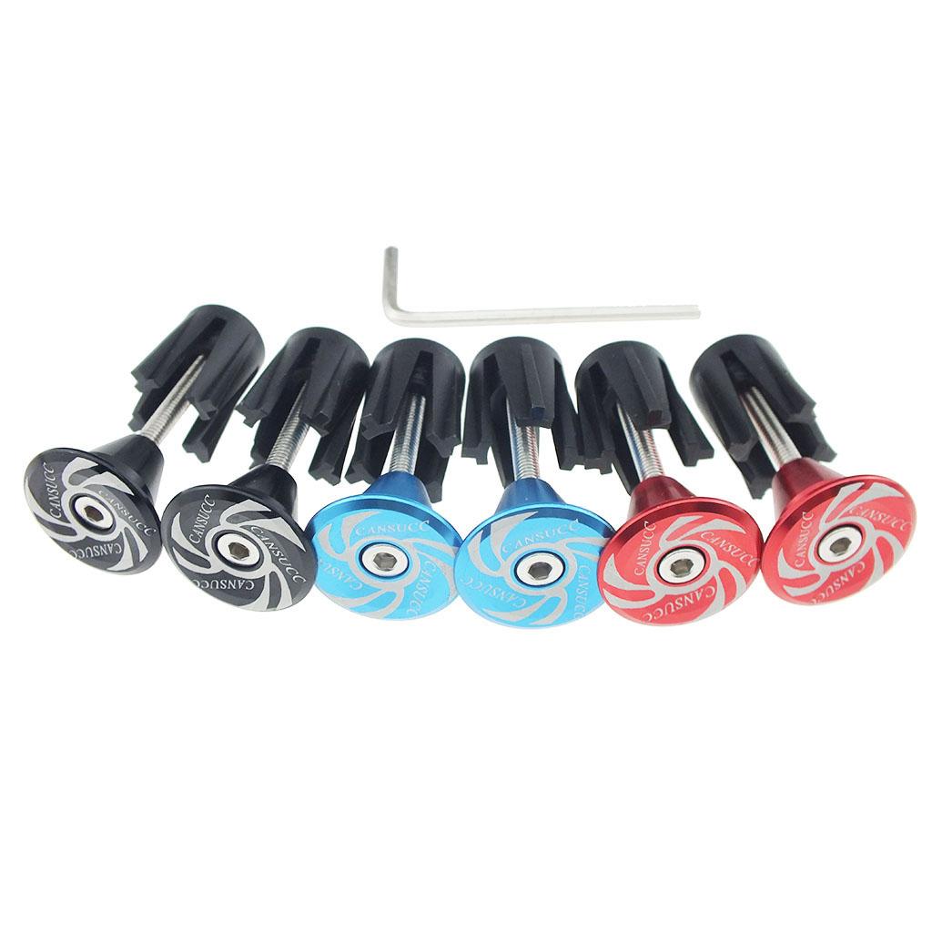 2xMTB Road Bikes Aluminum Handlebar End Plugs Bicycle Handle End Caps Black