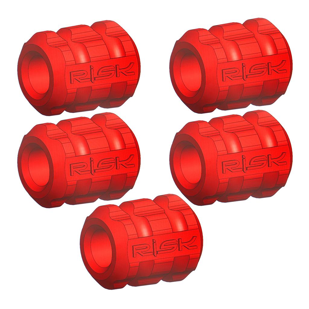 4xBike Cable Sleeve Shifter Brake Cables Frame Protector Cover Wrap Red
