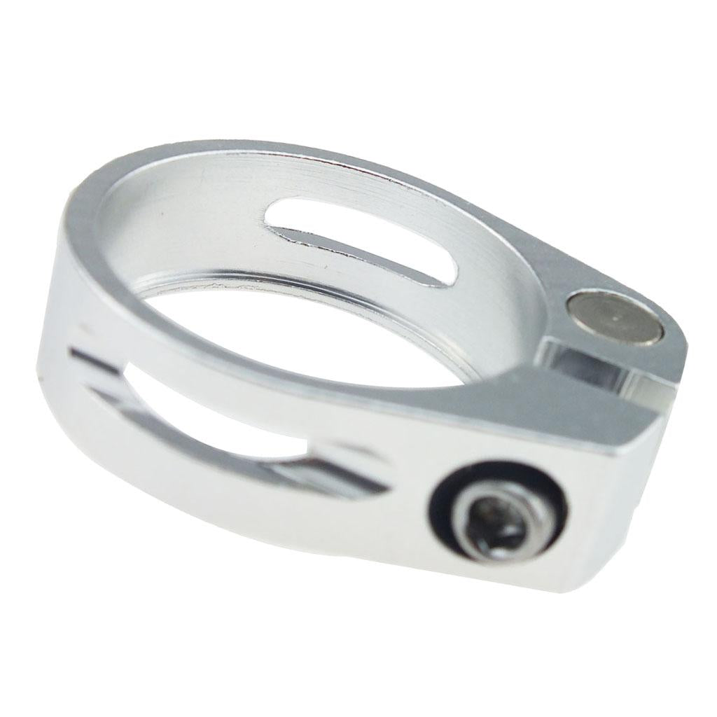 2x34.9mm SeatPost Clamp Tube Clip Quick Release Mountain Road Bike Part Silver