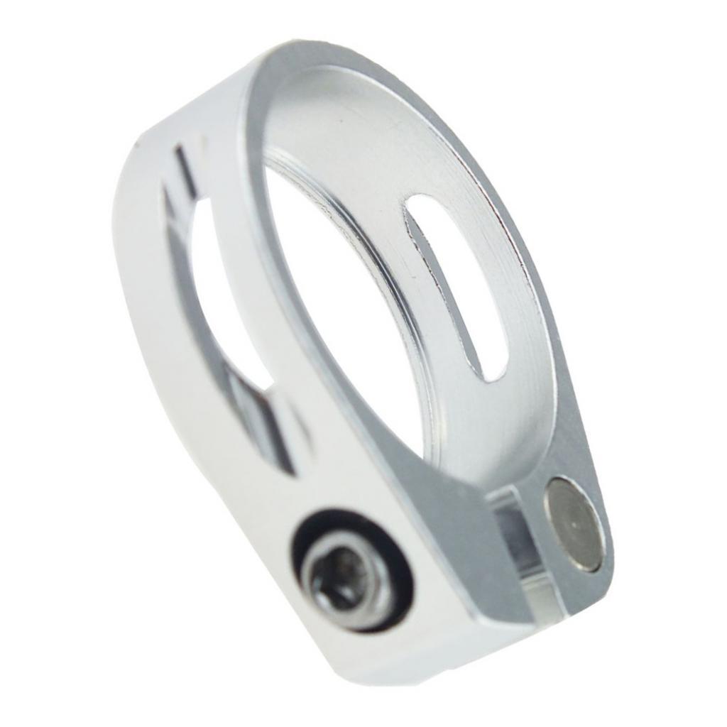 3x34.9mm SeatPost Clamp Tube Clip Quick Release Mountain Road Bike Part Silver