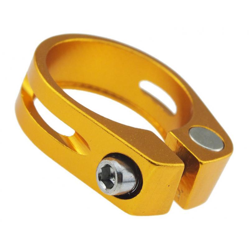 4x31.8mm SeatPost Clamp Tube Clip Quick Release Mountain Road Bike Part Golden