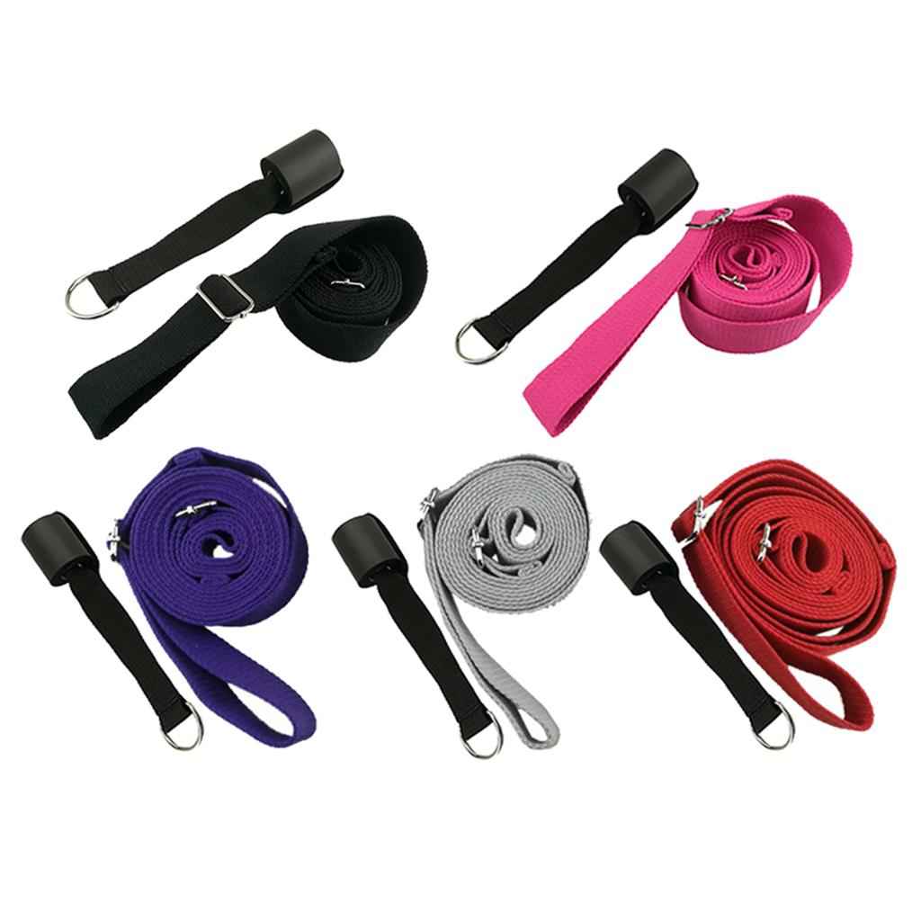 Ballet Door Stretch Band Leg Foot Stretching Strap Dance Stretcher Black
