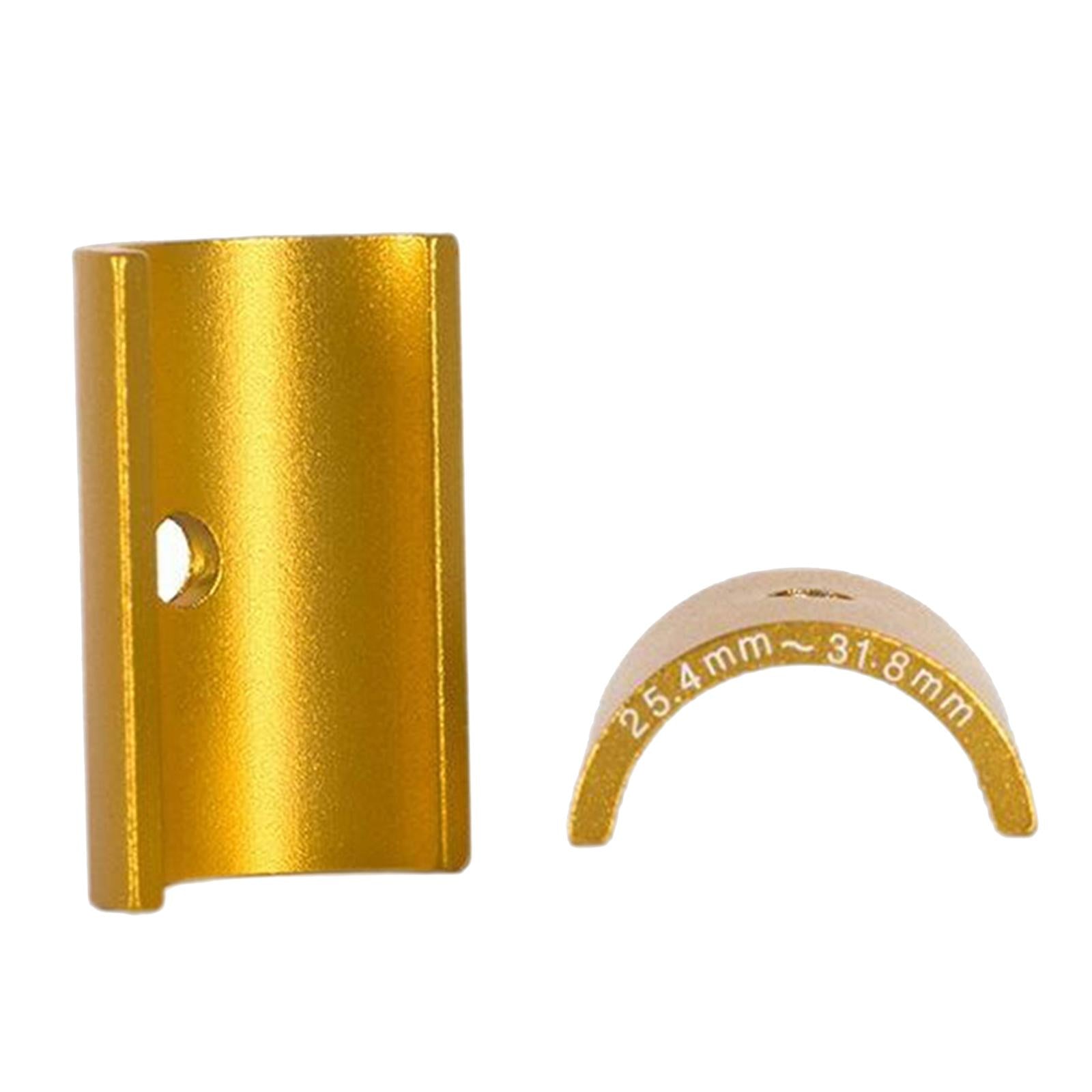 3xBike Stem 25.4 to 31.8mm Shim Handlebar Adapter Spacer - 1 Pair Golden