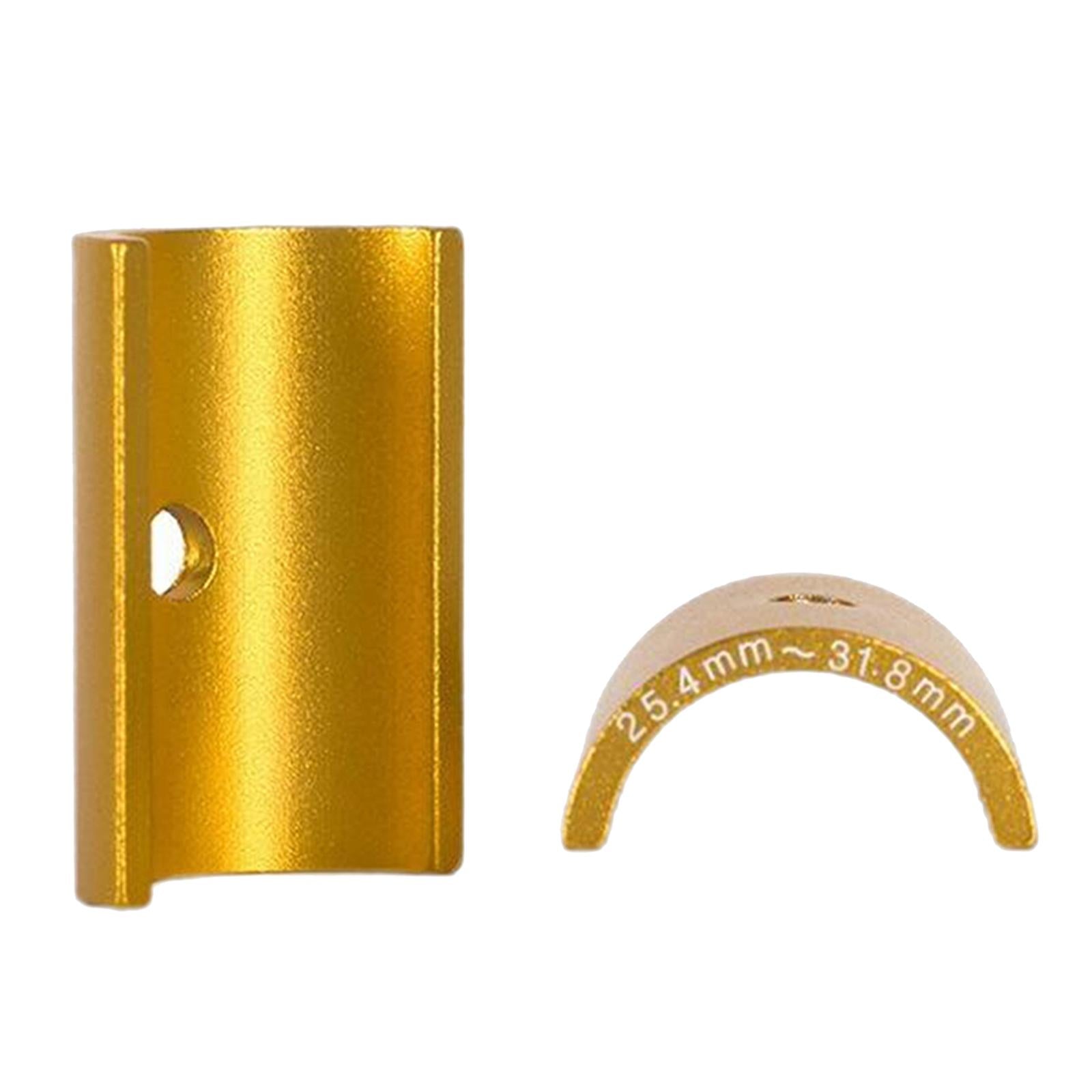 3xBike Stem 25.4 to 31.8mm Shim Handlebar Adapter Spacer - 1 Pair Golden