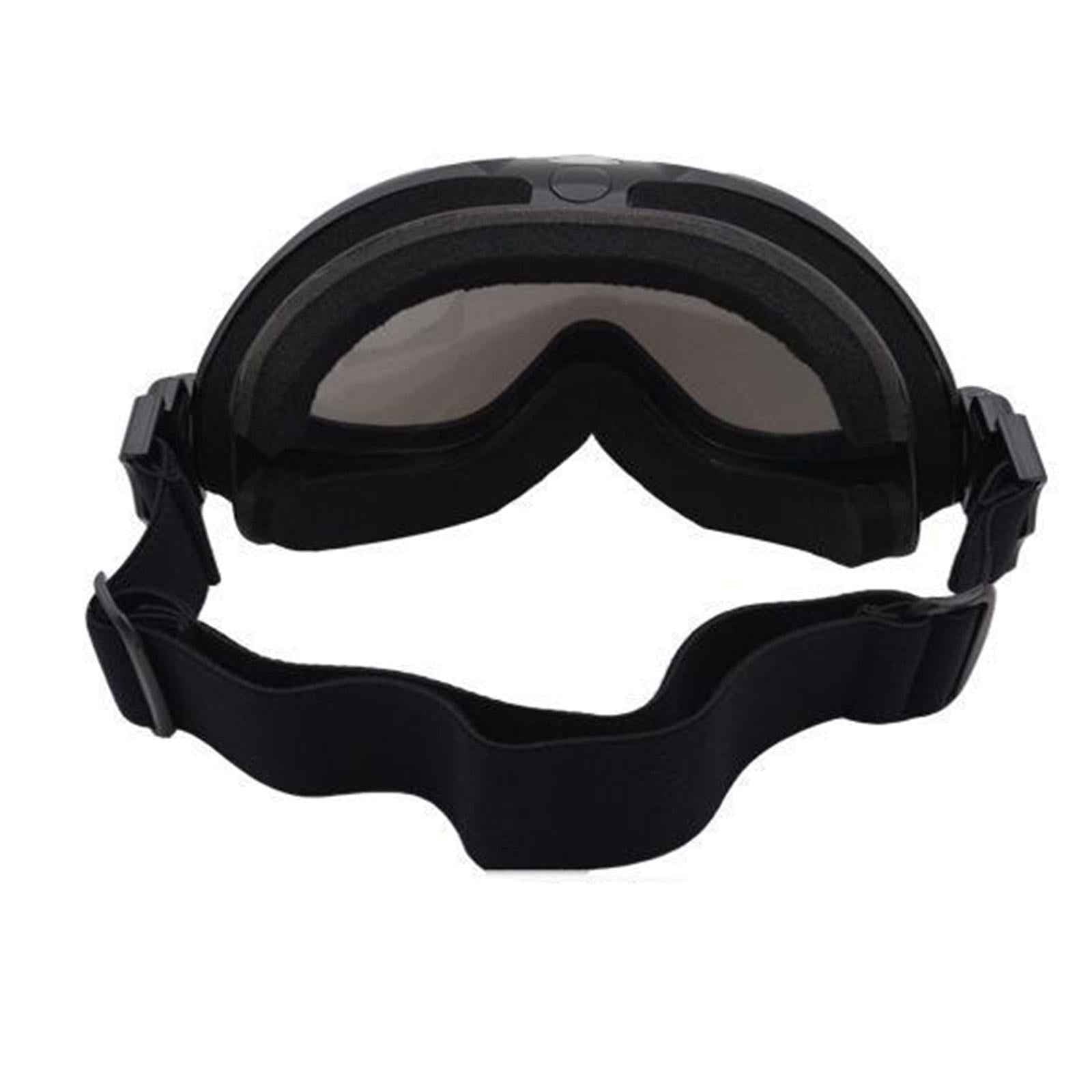 Snow Ski Goggles Anti-fog Lens Snowboard Snowmobile Black Frame Silver Lens