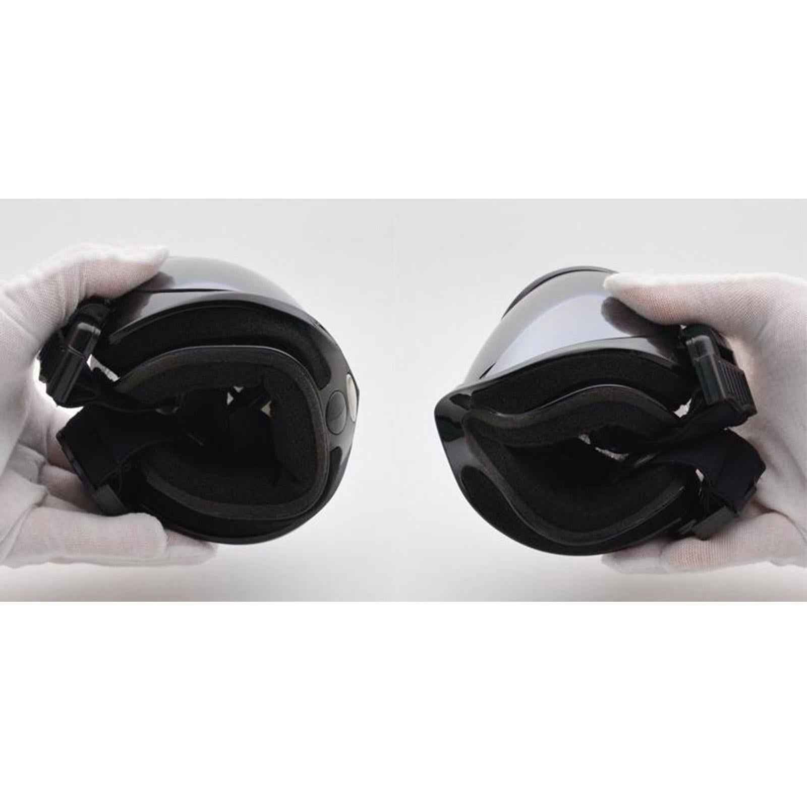 Snow Ski Goggles Anti-fog Lens Snowboard Snowmobile Black Frame Silver Lens