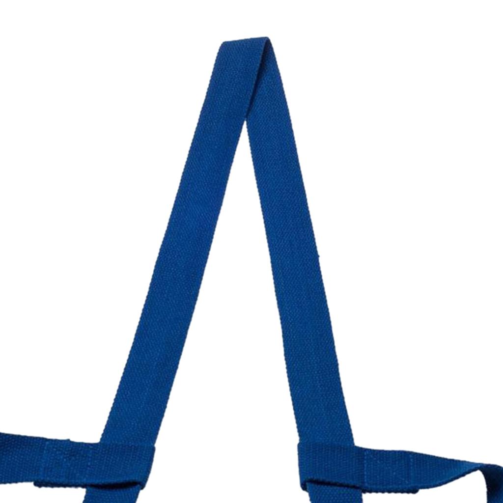 3xCotton Yoga Mat Strap Pilates Mat Carrier Fitness Stretchy Loop Dark Blue